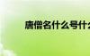 唐僧名什么號(hào)什么（唐僧名什么）