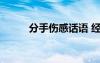 分手傷感話語(yǔ) 經(jīng)典分手傷感語(yǔ)錄