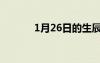 1月26日的生辰花（1月26日）