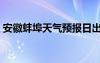 安徽蚌埠天氣預(yù)報日出時間（安徽蚌埠天氣）