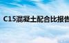 C15混凝土配合比報(bào)告（c15混凝土配合比）