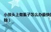 小孩頭上有虱子怎么辦最快的辦法（小孩頭上有虱子怎么去除）