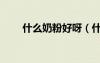 什么奶粉好呀（什么奶粉比較好啊）