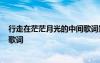 行走在茫茫月光的中間歌詞鑒賞 《行走在茫茫月光的中間》歌詞
