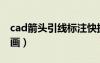 cad箭頭引線標注快捷鍵（cad箭頭引線怎么畫）