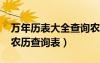 萬年歷表大全查詢農(nóng)歷2021年（萬年歷公歷農(nóng)歷查詢表）