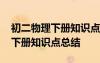 初二物理下冊(cè)知識(shí)點(diǎn)總結(jié)北師大版 初二物理下冊(cè)知識(shí)點(diǎn)總結(jié)