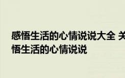 感悟生活的心情說(shuō)說(shuō)大全 關(guān)于生活的經(jīng)典心情說(shuō)說(shuō)配圖 感悟生活的心情說(shuō)說(shuō)