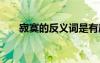 寂寞的反義詞是有趣嗎 寂寞的反義詞
