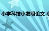 小學科技小發(fā)明論文 小學科技小發(fā)明作文(2)