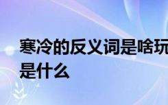 寒冷的反義詞是啥玩意兒 寒冷一詞的反義詞是什么