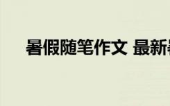 暑假隨筆作文 最新暑假隨筆日記600字