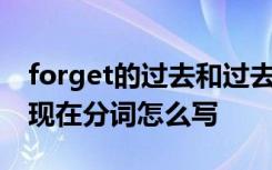 forget的過去和過去分詞 forget的過去式和現(xiàn)在分詞怎么寫