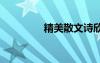 精美散文詩欣賞 精美散文