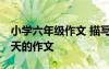 小學六年級作文 描寫夏天景物 小學六年級夏天的作文