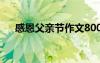 感恩父親節(jié)作文800字 感恩父親節(jié)作文