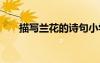 描寫蘭花的詩句小學(xué) 描寫蘭花的詩句