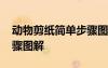 動物剪紙簡單步驟圖解視頻 動物剪紙簡單步驟圖解