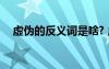 虛偽的反義詞是啥? 虛偽的反義詞有哪些