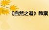 《自然之道》教案 自然之道教學設計