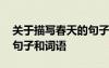 關(guān)于描寫春天的句子和詞語 積累描寫春天的句子和詞語