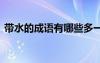 帶水的成語(yǔ)有哪些多一點(diǎn) 帶水的成語(yǔ)有哪些
