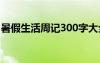 暑假生活周記300字大全 暑假生活周記300字
