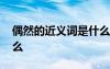 偶然的近義詞是什么詞語 偶然的同義詞是什么