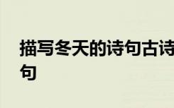 描寫(xiě)冬天的詩(shī)句古詩(shī)詞 描寫(xiě)冬天的經(jīng)典古詩(shī)句