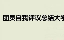 團員自我評議總結大學生 團員自我評議總結