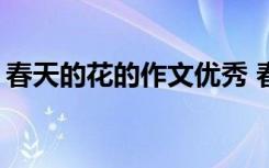 春天的花的作文優(yōu)秀 春天的花作文「優(yōu)秀篇」