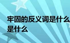 牢固的反義詞是什么 標(biāo)準(zhǔn)答案 牢固的反義詞是什么