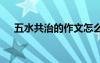 五水共治的作文怎么寫(xiě) 五水共治的作文