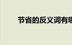 節(jié)省的反義詞有哪些 節(jié)省的反義詞