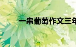 一串葡萄作文三年級 一串葡萄作文