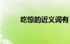 吃驚的近義詞有 吃驚的近反義詞