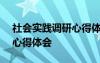社會(huì)實(shí)踐調(diào)研心得體會(huì)500字 社會(huì)實(shí)踐調(diào)研心得體會(huì)