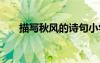 描寫秋風(fēng)的詩句小學(xué) 描寫秋風(fēng)的詩句