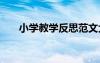 小學(xué)教學(xué)反思范文大全 小學(xué)教學(xué)反思