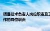 項目技術負責人崗位職責及工作重點內(nèi)容 項目技術負責人工作的崗位職責