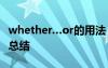 whether…or的用法 whether or not的用法總結(jié)