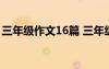 三年級作文16篇 三年級作文 小學(xué)三年級作文