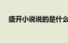 盛開小說說的是什么 盛開 小說經(jīng)典語錄