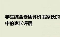 學(xué)生綜合素質(zhì)評(píng)價(jià)表家長(zhǎng)的話怎么寫? 學(xué)生綜合素質(zhì)評(píng)價(jià)表中的家長(zhǎng)評(píng)語(yǔ)