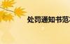 處罰通知書范本 處罰的通知