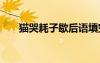 貓哭耗子歇后語填空 貓哭耗子歇后語