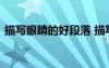 描寫眼睛的好段落 描寫眼睛的優(yōu)美段落摘抄