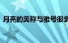 月亮的美稱與雅號(hào)很多如 月亮的美稱與雅號(hào)