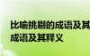 比喻挑剔的成語及其釋義有哪些 比喻挑剔的成語及其釋義