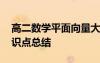 高二數(shù)學(xué)平面向量大題 高二數(shù)學(xué)平面向量知識(shí)點(diǎn)總結(jié)